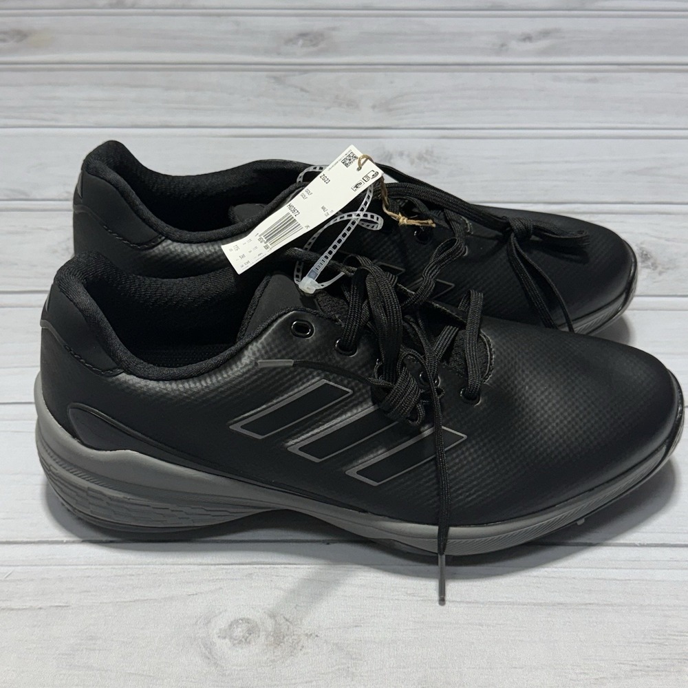 adidas Golf Shoes Mens 11.5 Black Dark Silver Metallic Silver ZG23 NEW H03672